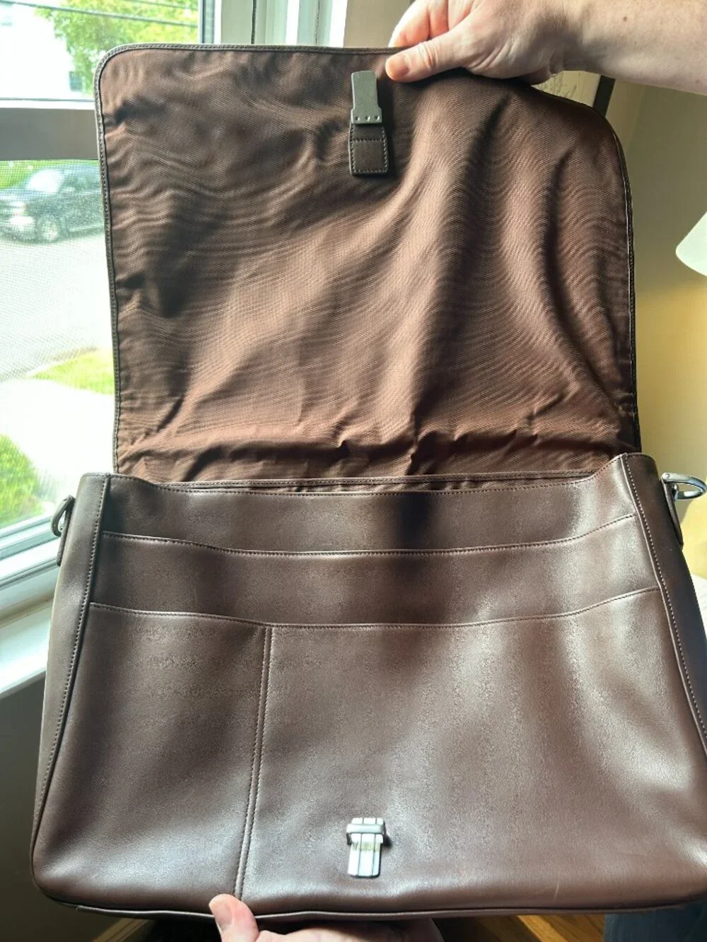 Vintage Coach 5216 Brown Leather Legacy Messenger Briefcase Bag